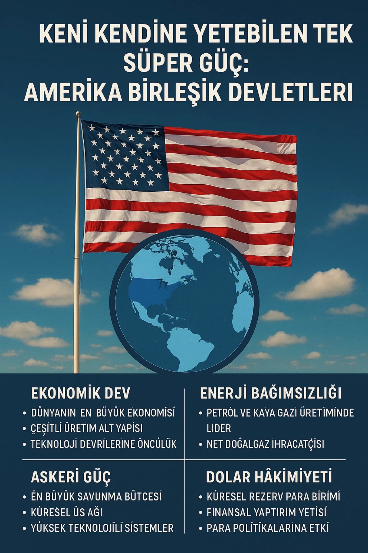 Kendi Kendine Yetebilen Tek Süper Güç: Amerika Birleşik Devletleri’nin Yükselişi