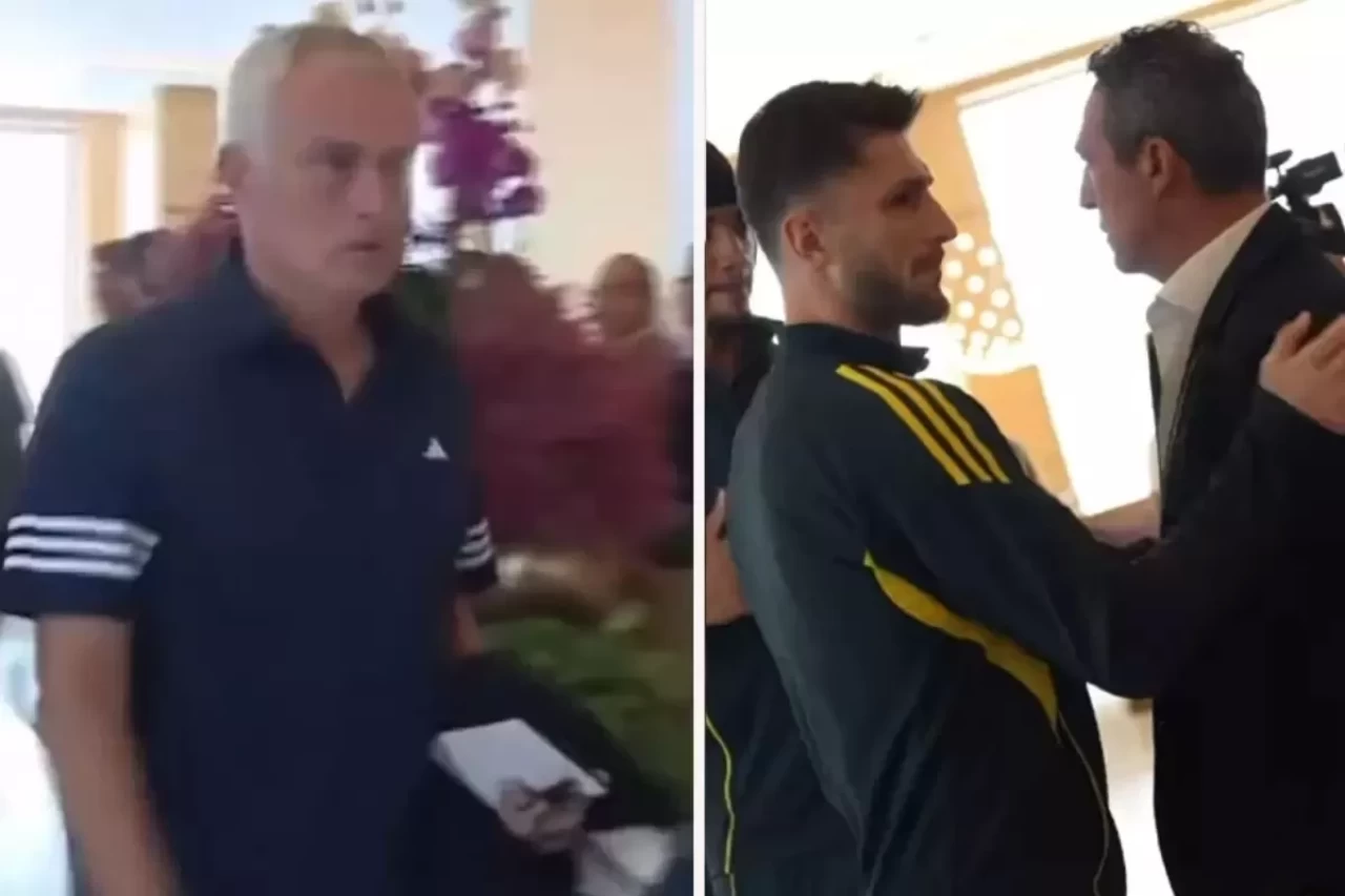 Mourinho'nun Ali Koç'un Elini Sıkmadığı Anlar Dikkat Çekti