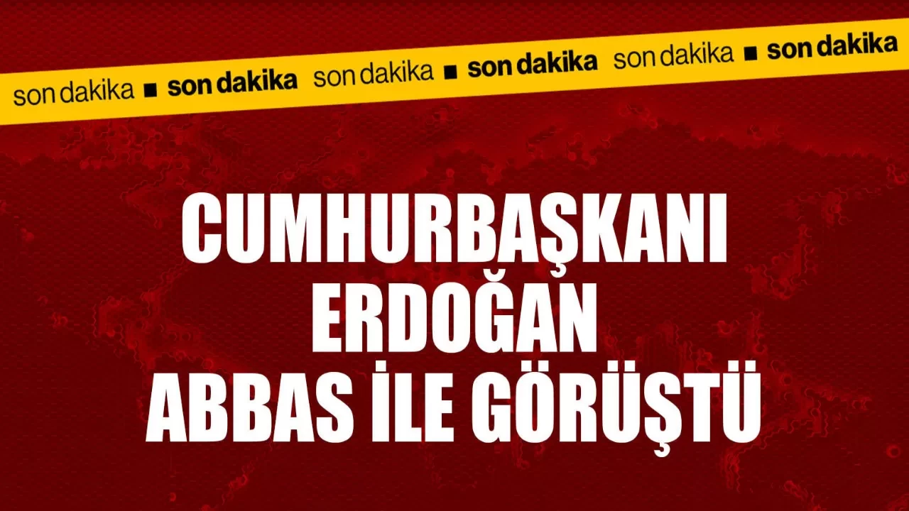 Cumhurbaşkanı Erdoğan, Filistin Devlet Başkanı Abbas ile Görüştü