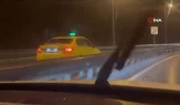 Trafik Güvenliğini Tehlikeye Atan Taksici İstanbul'da Ters Şeritte İlerledi Mi?
