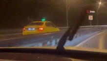 Trafik Güvenliğini Tehlikeye Atan Taksici İstanbul'da Ters Şeritte İlerledi Mi?