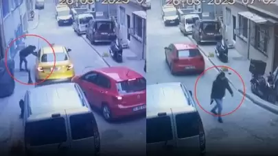 Taksi şoförüne silahlı saldırı: Şaşırtıcı görüntüler ortaya çıktı!