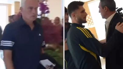 Mourinho'nun Ali Koç'un Elini Sıkmadığı Anlar Dikkat Çekti